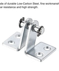 Heavy Duty Air Cylinder Rod Clevis Three Pack Mounting Bracket With Rear Pivot For Pneumatic Systems Silver 5mm Hole 52x24mm Size