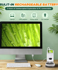 Kids 1000X Digital Microscope With Screen For Ages 5 To 12 Handy Pocket Microscope Portable Rechargeable STEM Science Kit on desk