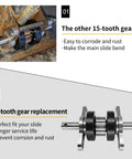 Comparison of old and new 15 Tooth Spur Gear Pack Assembly Replacement For Slide-Out Tubing And Slide Arm 2x2