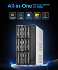 Screaming Fast 12 Bay Network Attached Storage Chassis Featuring Intel Core I7 1255U Powerhouse And 16Gb Ddr5 Cache For Seamless Cloud Sync And Heavy Duty Archival Runs Right Now, side view with drive bays.