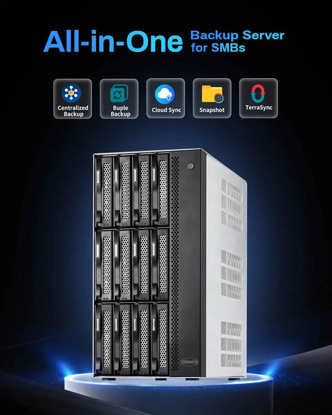 Screaming Fast 12 Bay Network Attached Storage Chassis Featuring Intel Core I7 1255U Powerhouse And 16Gb Ddr5 Cache For Seamless Cloud Sync And Heavy Duty Archival Runs Right Now, side view with drive bays.
