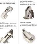 Soft Close Cabinet Hinge Set With 32 Stainless Screws, 90 Degree Concealed Kitchen Hinges For Cupboards And Wooden Doors, Easy Install, Durable Cold Steel, Satin Nickel Finish, Rust Resistant, 50K Plus Uses, No Hassle