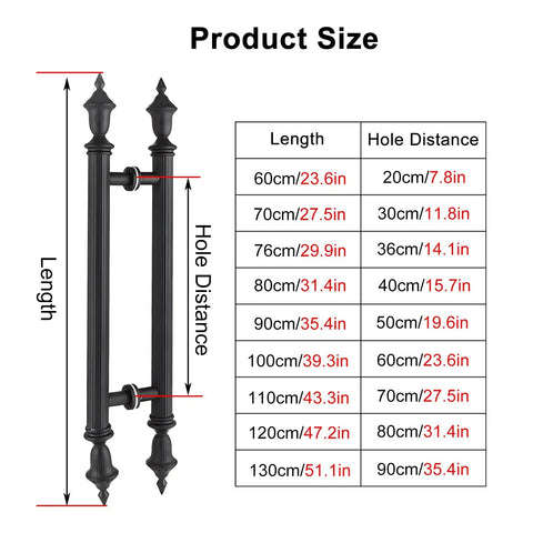 Built Tough Waterproof Stainless Steel Barn Door Pull Handle With Adjustable Frame Kit For Easy Install Slick Modern Design And Rock Solid Grip That Works Like A Champ On Garage Home Or Shop Doors
