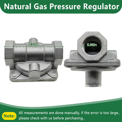 adjustable natural gas regulator for grill and stove