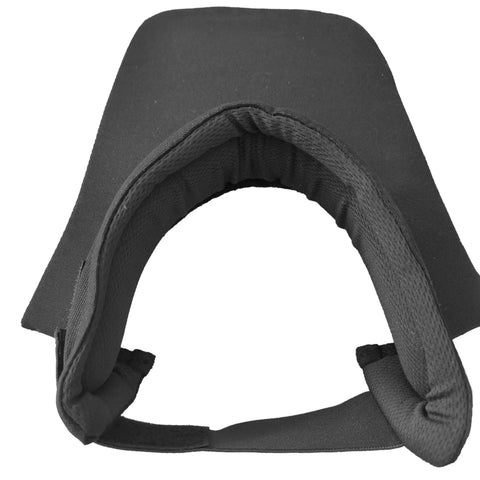Throat Guard Gorget For HEMA Fencing, Lightweight Canvas Overlay With Air Mesh, 10mm XPE Foam Padding And Protection Plate