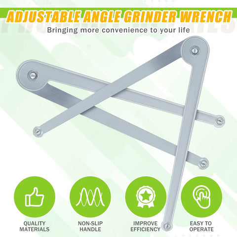 Adjustable angle grinder wrench made of quality materials for easy operation in Crush Any Grinding Task With This Badass Angle Grinder Wrench Kit Including 25 Universal Flange Nuts And Tough Adjustable Spanners For Zero Hassle Workshop Wins Daily.