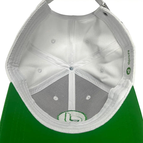 Inside view of Adjustable Golf Hat for Men and Women, Performance Polyester Cap with Breathable Comfort