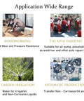 Clear PU Polyurethane Air Hose applications in woodworking, auto industry, garden irrigation, and automatic production