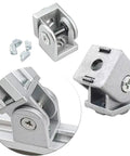 Stainless Steel Ball Bearing Door Hinges Heavy Duty 4 Pack Quiet Pivot Joints Weatherproof Beefy Built To Last Right Angle Connectors For Interior And Exterior Doors Ideal For Cabinets Gates Barn Doors Or Exterior Entryways installed on metal door frame
