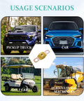 Heavy Duty Three Pack AMI Midi Automotive Fuses Offering Sixty Amp Bolt On Mounting For Smooth Circuit Protection Across Cars Trucks Golf Carts And Pickup Beds No Hassle Install in usage scenarios.