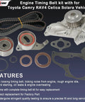 Toyota Timing Belt Kit With Water Pump For 2.0L 2.2L 3SFE 5SFE Engines Fits Camry RAV4 Celica MR2 Solara 1987 2001 OE Replacement