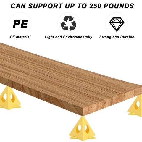 40 Piece Painter Pyramid Stands Set for Triangle Cone Paint Tripods and Door Riser Support Handy Diy Woodworking Tools for Elevation Painters Pyramids for Cabinets and Crafts Durable Reusable Plastic Stands for Studio Painting holding wooden plank
