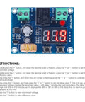 Straight Up Reliable Low Voltage Cutoff Relay Switch Automatic Battery Disconnect Protector Module For 12 To 36 Volt Lithium Lead Acid Solar Wind Kit Dual Pack showing electronic circuit board with display and settings.