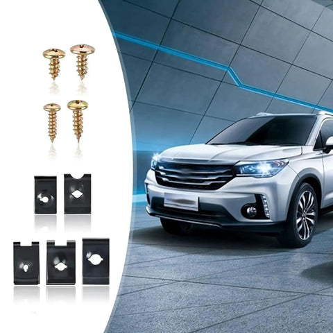 Auto Barn Essential 170 Piece Car Screw Clips Kit With Durable Bracket Fasteners And Door Panel Retaining Grommets, screws and clips.
