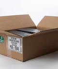 Heavy Duty 95 And 96 Gallon Garbage Bags 50 Pack in open box showing black bags, designed for contractor sites and yard waste cleanup.