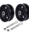 Rock Solid Reinforced 6X2 Inch V Groove Wheel Cast Iron Roller With Pre Installed Bearing set of 2 with bolts and nuts for slide gates.