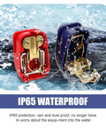 2 Pack Quick Release Battery Terminal Connectors With Red Positive And Blue Negative Covers in waterproof setting
