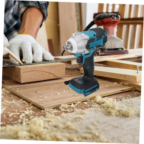 1 Set Cordless Electric Impact Wrench With Rechargeable Brushless Motor High Torque Power Tool For Automotive And Construction Jobs Super Durable Design Easy To Use For Pros And DIY Enthusiasts Great Value
