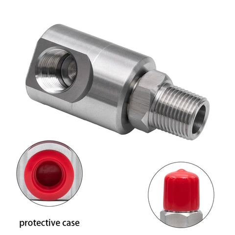 One Half Inch NPT Hose Reel Swivel With Grease Zerk Rugged Beefy High Pressure Joint For Home And Industrial Hose Reels Built Tough To Take A Beating In Harsh Environments With Smooth 360 Degree Rotation, steel swivel with protective red cap