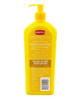 Back view of yellow Skin Repair Body Lotion For Extremely Dry Skin Unscented Quick Absorbing Non Greasy Moisturizer 12 Ounce Pump Bottle