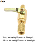 Air Conditioning Ball Valve One Quarter Inch SAE Adapter Straight Shut Off For HVAC Service Tools Fits R134a R22 R12 R410A Refrigerants