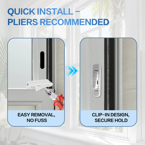 Snap In Nylon Window Sash Vent Stops For Vinyl Windows Six Pack Sash Stoppers Replacement Parts installation guide