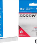 Badass Heavy Duty T50 Staples 1/2 Inch Leg Length And 3/8 Inch Crown For Upholstery And Construction Work Pack Of Two with detailed packaging.