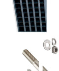Stainless Steel Bolt Nut Flat And Lock Washer Assortment Kit With 1496 Pieces And A 40 Hole Bolt Bin Plus Labels visible with components