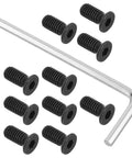 Electric Scooter Handlebar Hex Screws With Allen Wrench Stainless Steel Black Oxide Flat Head Screws For Front Shock Absorber Assemblies