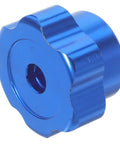 Blue Alloy Valve Handwheel Knob With 6mm Hole For Outdoor Faucet Spigot Handle Replacement And Exterior Spigot Valve Stem Actuator Ergonomic