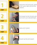 Steps to use Top Shelf Rock Solid Closed Cell Foam Backer Rod Gray Three Quarter Inch By Twenty Foot for sealing joints.