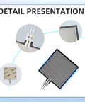 Two Pack Thin Film Pressure Sensor Pads RP S40 ST High Precision FSR406 Force Sensor details with connectors and texture