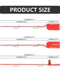 100 Pack Plastic Security Seals Anti Tamper Tags With Numbered Zip Ties Breakaway Labels For Fire Extinguishers First Aid Kits Bags And Clothes Red One Time Use Security Ties For Quick Easy On The Go Checks No Fuss product size dimensions