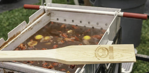 36 Inch Wooden Stirring Paddle For Outdoor Cooking Long Handle Barbecue Paddle For Large Pots And Grills Durable Oak Construction
