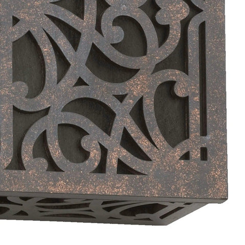 Decorative detail of Traditional Door Chime in Toasted Sienna Bronze Finish, 6 Inch High by 7.75 Inch Wide, part of Toasted Sienna Collection.