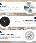 Gupawix 45-piece Dremel kit with diamond discs, resin discs, fiberglass cut-off wheels and 6 mandrels