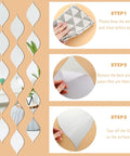 Installation steps for 15 Pack Teardrop Mirror Wall Decals With Wavy Acrylic Finish Removable 3D DIY Art for Living Room Bathroom Home Decor 11.8 x 6.6 Inch Teardrop Silver Set.