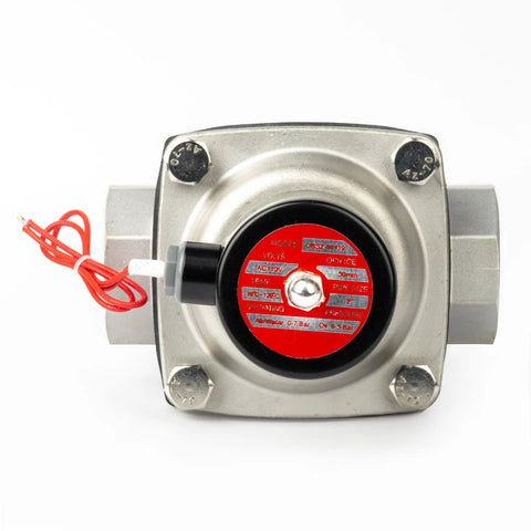 2 Inch Stainless Steel Solenoid Valve 110V AC Workhorse Normally Closed Electric Valve With Viton Seal for industrial use