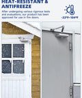 Hassle-Free Automatic Door Closer For Homes Featuring Quick Access Design on a snowy exterior door.