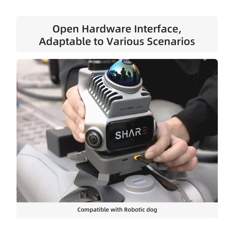 Handheld LiDAR Scanner Pro Grade For 3D Mapping And Architecture Scanning With 1 Inch Sensor mounted on robotic device