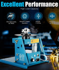 110V 10Kg Portable Welder Positioner Turntable Machine With 3 Jaw Chuck Rotary Welding Table 0 To 90 Degrees 2-10 RPM 2.5 Inch Turntable