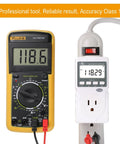 Plug In Kilowatt Watt Meter For Home Energy Monitoring Easy To Use 220V 16A Backlit Digital Power Consumption Tester with multimeter.