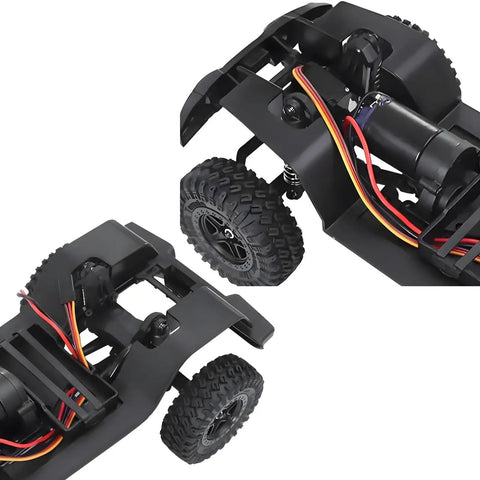 Durable Metal Chassis Frame With 6.1 Inch Wheelbase For 1 18th Scale RC Crawlers Like TRX4M Bronco Defender And AX-8560 Models