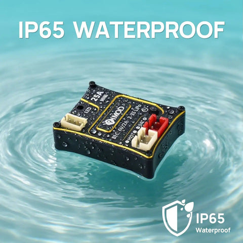 Beefy 25A Waterproof Micro Brushed ESC for SCX24 1x24 and TRX4M 1x18 RC Crawlers, floating with IP65 label