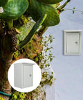 Outdoor Weatherproof Metal Junction Box Electrical Distribution Enclosure 160x300x200mm wall-mounted beside plant