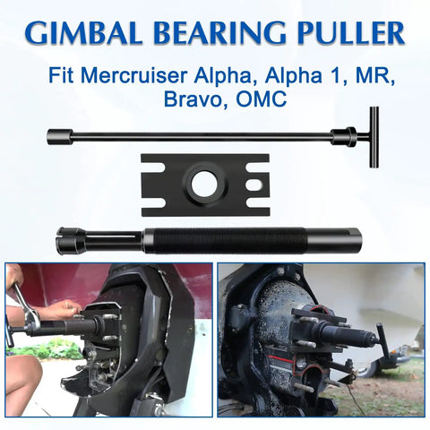 Gimbal Bearing Puller And Removal Tool Fits Mercruiser Alpha Alpha 1 MR Bravo OMC Cobra And Volvo Pro Grade heavy-duty use shown