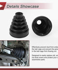 CV Joint Boot Kit Fits Toyota Camry 2007 To 2011 And Highlander 2001 To 2009 Inner Constant Velocity Boot With Clamps Black Rubber Replacement Auto Part Includes 1 Boot 2 Clamps 2 C Type Buckles DIY Friendly Easy Install mounted on CV axle