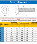 Side view of M3 mushroom-head hex socket screw in titanium gray, 7075-T6 aviation aluminum, 10 pcs