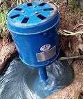 Installed Micro Hydro Generator Turbine for River Water Power, 1.5kW Axial Flow Turbine, shown operating in a river setting.