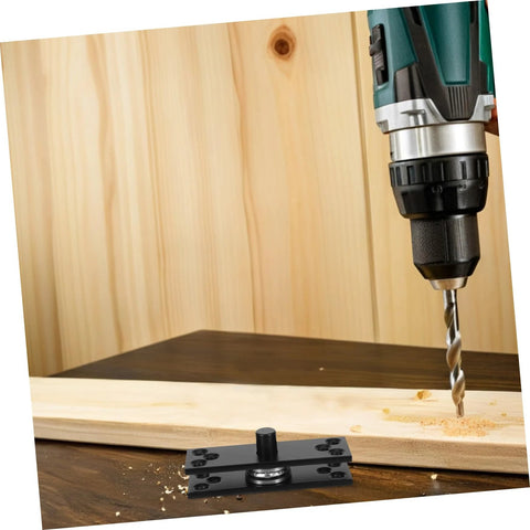 Heavy Duty 360 Degree Hidden Door Pivot Hinge For Concealed Cabinets And Bookcases, drilling installation in wood